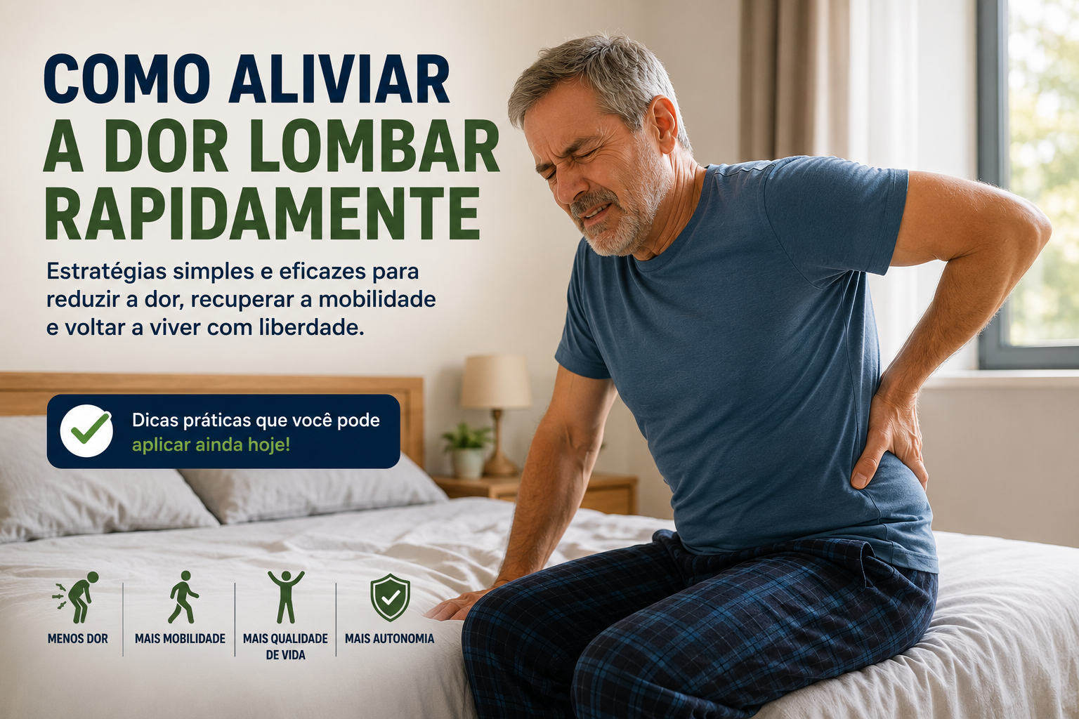 Como aliviar dor lombar rapidamente